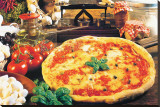 Pizza Stretched Canvas Print