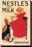Nestle's Swiss Milk Reproduction transférée sur toile : par Théophile Alexandre Steinlen