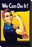 Howard Miller - Rosie the Riveter Reprodukce na plátně Howard Miller - Rosie the Riveter Reprodukce na plátně