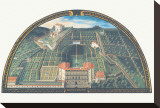 Pallazzo Pitti e Belvedere Stretched Canvas Print by Giusto Utens