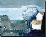 Paysage Mediterraneen Reproducción en lienzo de la lámina por Nicolas De Staël