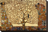 L'arbre de vie Reproduction transférée sur toile : par Gustav Klimt