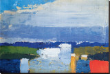 Noon Landscape Stretched Canvas Print by Nicolas De Staël