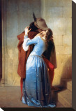 The Kiss Stretched Canvas Print by Francesco Hayez