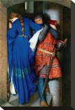 Meeting on Turret Stairs Stretched Canvas Print by Frederick William Burton
