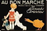 Au Bon Marche, Jouets et Etrennes Stretched Canvas Print by René Vincent