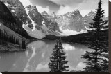 Majestic Moraine Lake, Alberta Stretched Canvas Print