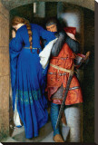 Meeting on Turret Stairs Trykk på strukket lerret av Frederick William Burton Meeting on Turret Stairs Trykk på strukket lerret av Frederick William Burton