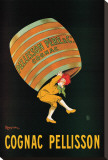 Coñac Pellisson Reproducción en lienzo de la lámina por Leonetto Cappiello