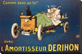 L'Amortisseur Derihon Stretched Canvas Print by Mich (Michel Liebeaux) 