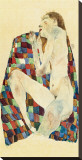 Woman Laying Nude, 1911 Reproduction transférée sur toile : par Egon Schiele