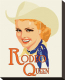 Rodeo Queen Stretched Canvas Print by Richard Weiss