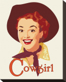 Cowgirl Stretched Canvas Print by Richard Weiss