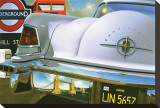 Lincoln Continental '56 in London Reproduction transférée sur toile par Graham Reynold