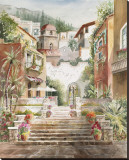 Taormina Entry Stretched Canvas Print by Rita Zaudke