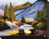 Colorado Mountains Dream Stretched Canvas Print by Judith D'Agostino
