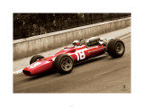 Ferrari F1 Vintage Bandini 67 Sepia Print