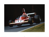 Ferrari F1 Vintage Regazzoni Jump 1974 Affiches