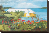 Flower Garden and Bungalow, Bermuda, c.1899 Reproduction transférée sur toile : par Winslow Homer
