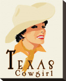 Texas Cowgirl Stretched Canvas Print by Richard Weiss
