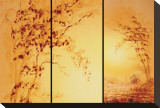 Tangerine Dawn Stretched Canvas Print by Fai Ryble