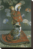 The Japanese Woman Stretched Canvas Print by Claude Monet