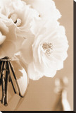 Roses in Sepia Stretched Canvas Print by Christine Zalewski