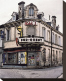 Sud-Ouest Tabac Store at the Corner Stretched Canvas Print by Richard Sutton