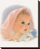 Gerber, Baby Surprise with Teddy Stretched Canvas Print