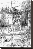 The Merry Adventures of Robin Hood Stretched Canvas Print by Howard Pyle
