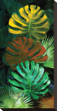 Tropical Monstera Stretched Canvas Print by Melinda Bradshaw