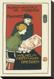 Wilhelm Hoffman, Printers of Modern Posters, Dresden Stretched Canvas Print by Otto Fischer