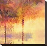 Palmae Square Gold III Stretched Canvas Print by Melinda Bradshaw