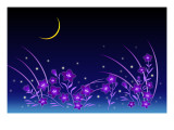 Chinese Bellflower Blue Giclee Print by Ikuko Kowada