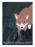 Fox in Blue Giclee Print by Ikuko Kowada