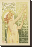 Absinthe Robette Stretched Canvas Print by Privat Livemont