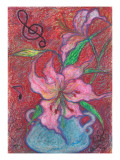 Casablanca Flower Overflows in Rejoicing and Is Danced Giclee Print by Mariko Miyake