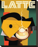 Cubist Latte II Reproduction transférée sur toile par Eli Adams