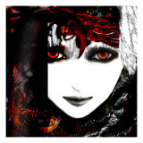 Gate Keeper: Scarlet and Yellow Giclee Print by Meiya Y