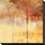 Palmae Square Gold IV Stretched Canvas Print by Melinda Bradshaw
