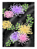 Mum Black Giclee Print by Ikuko Kowada