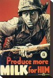 Produce More Milk for Him, c.1943 Stretched Canvas Print
