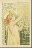 Absinthe Robette Stretched Canvas Print by Privat Livemont