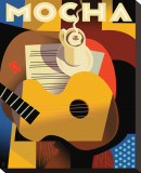 Cubist Mocha II Reproduction transférée sur toile par Eli Adams