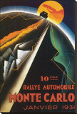10eme Rallye Automobile Monte Carlo Stretched Canvas Print