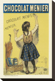 Chocolat Menier Stretched Canvas Print by Firmin Etienne Bouisset