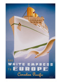 Sail White Empress to Europe Lámina giclée de primera calidad Sail White Empress to Europe Lámina giclée de primera calidad