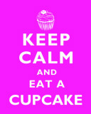 Keep Calm Cupcake Cartel de chapa Keep Calm Cupcake Cartel de chapa