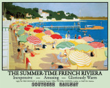The Summertime French Riviera Emaille bord