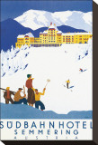 Sudbahn Hotel, Semmering, Austria Stretched Canvas Print by Kosel Hermann